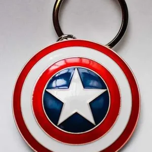 Captain America Sköld Nyckelring i Steel