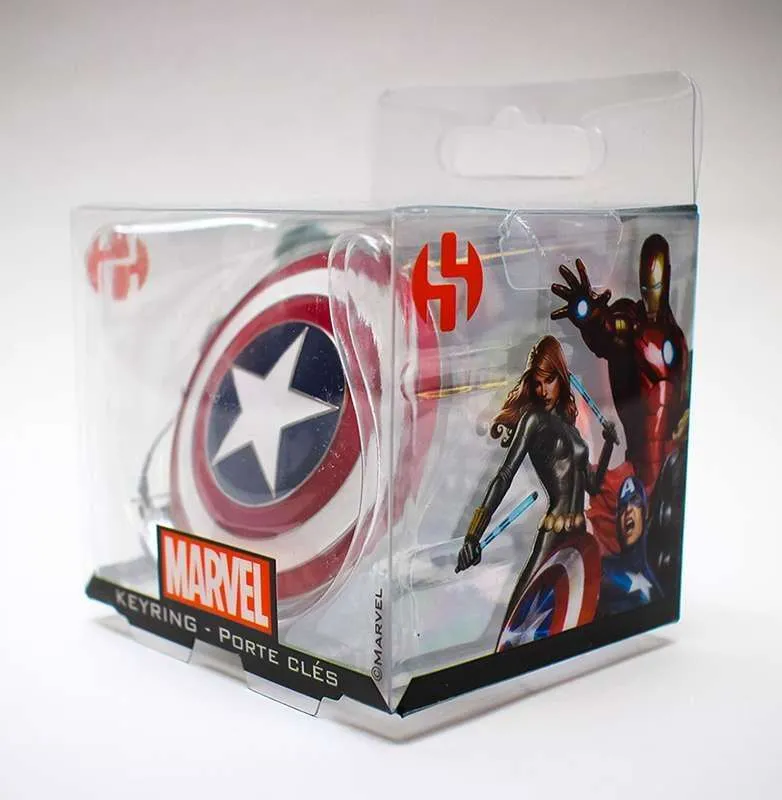 Captain America Sköld Nyckelring i Steel