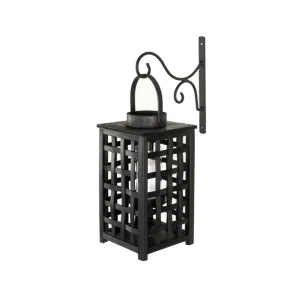 Krok LYKTA svart all-metal 26x2x27cm