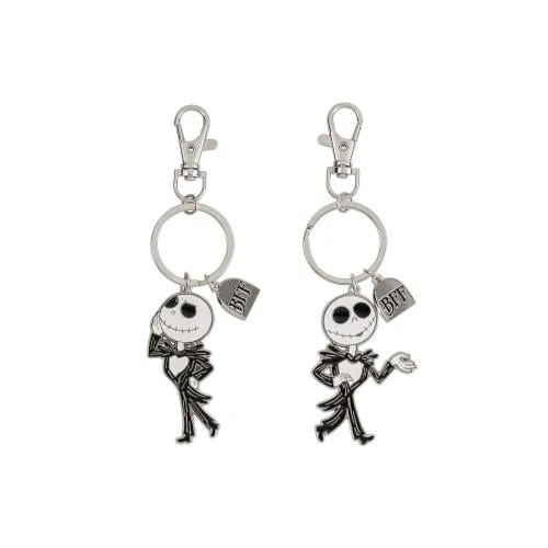 NIGHTMARE BEFORE XMAS - Duo Set Metallisk BFF Nyckelringar