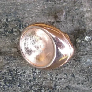 Lås Roséguldfärgat - Runda band och Rivoli 12mm 1 styck