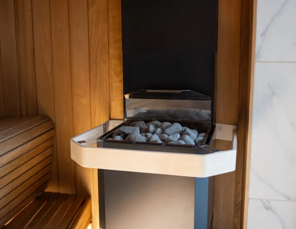 Säkerhetsräcke för bastuaggregat Saunum Experience