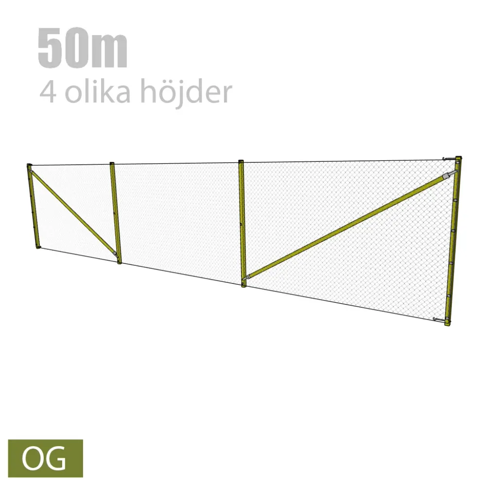 Stängselpaket 50m Olivgrönt
