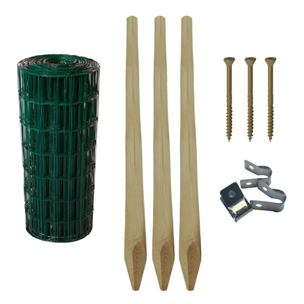 Trädgårdsstängsel 25m - Komplett paket 800mm
