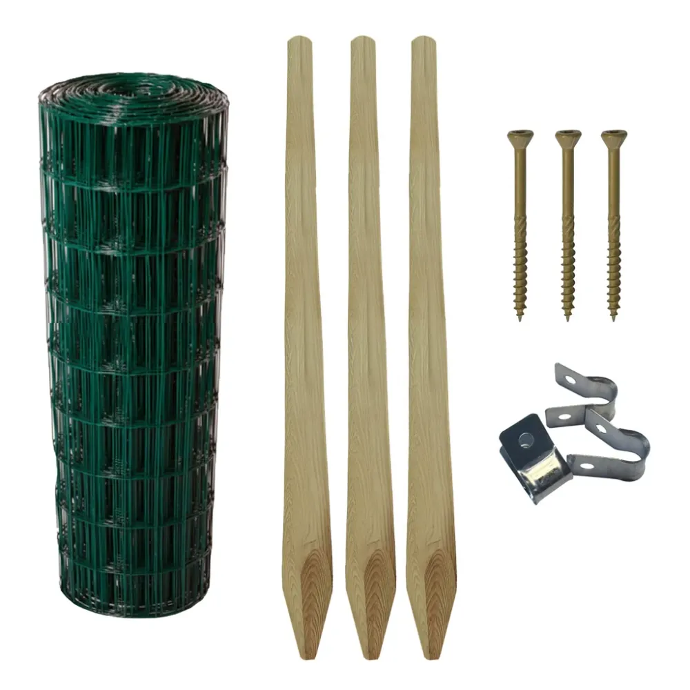 Trädgårdsstängsel 25m - Komplett paket 800mm