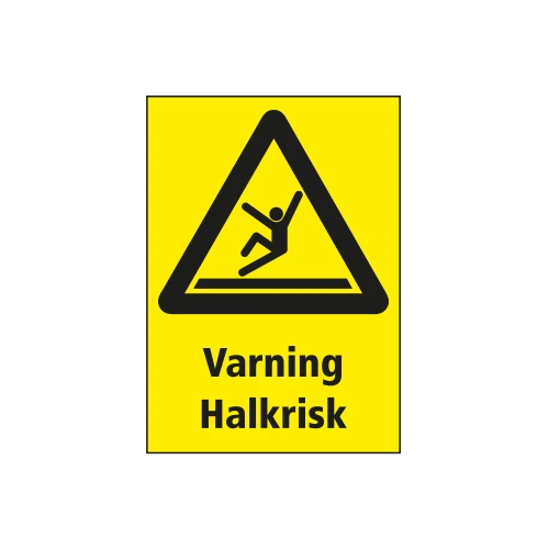 Varningsskylt Halkrisk Loud Siren 148x210mm