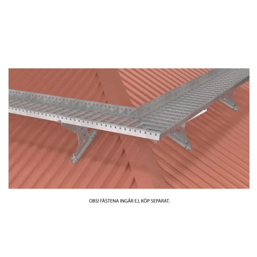 Weland Stål Takbrygga Profildurk 2380x350 mm