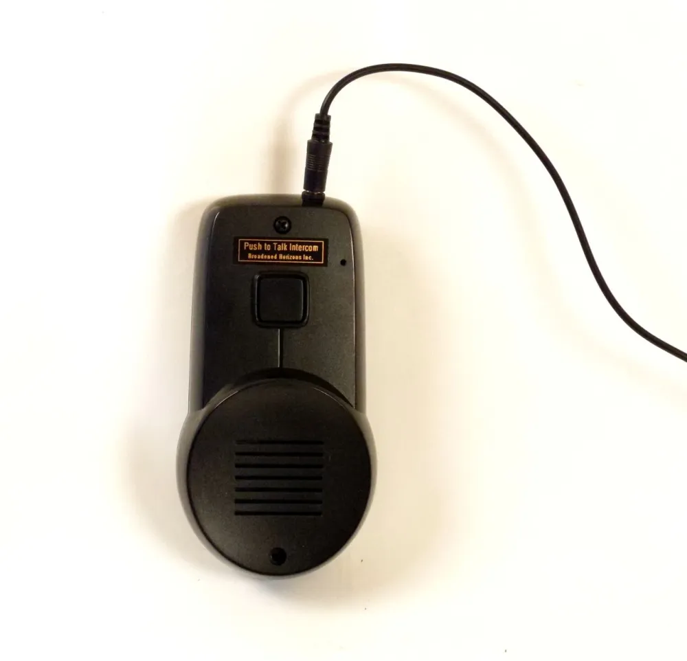 Wireless Portable Black Intercom-Switch Enabled, push-to-talk, inomhus/utomhus