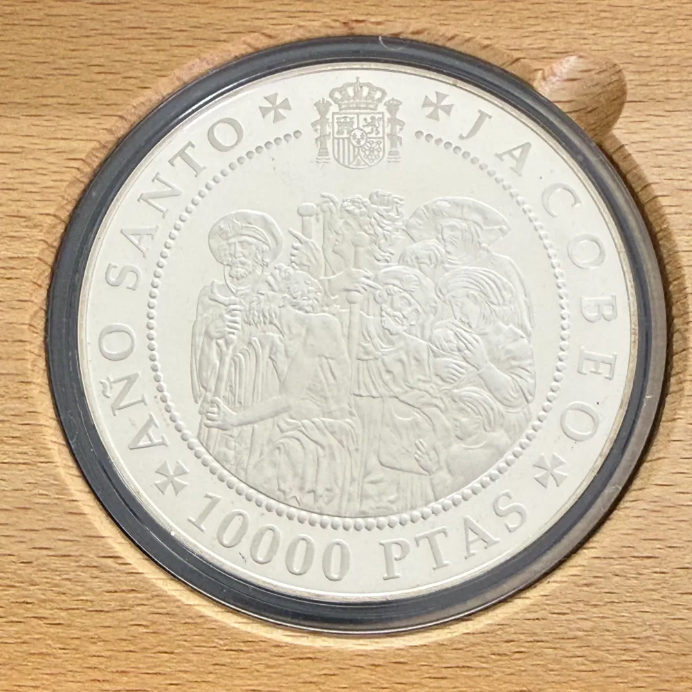 10000 Pesetas ño Santo Jacobeo 1993 silvermynt