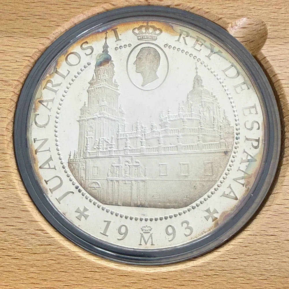 10000 Pesetas ño Santo Jacobeo 1993 silvermynt