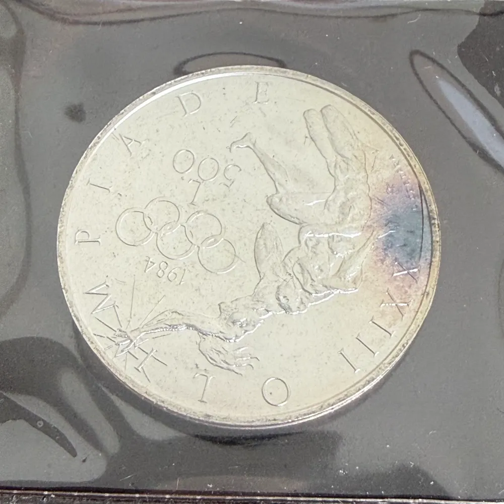 Silvermynt 500 1000 Lire Republiken San Marino XXIII OS 1984