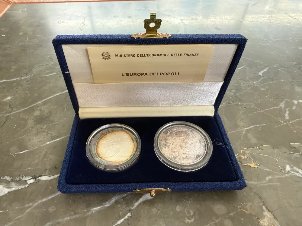 Silvermynt 5 € 10 € Folkens Europa