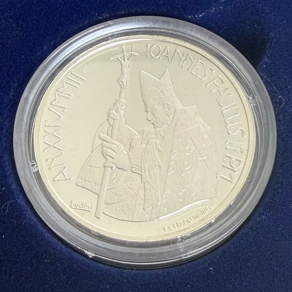 Silvermynt 10€ Pontificate His Helighet Johannes Paulus II år XXIV 2002