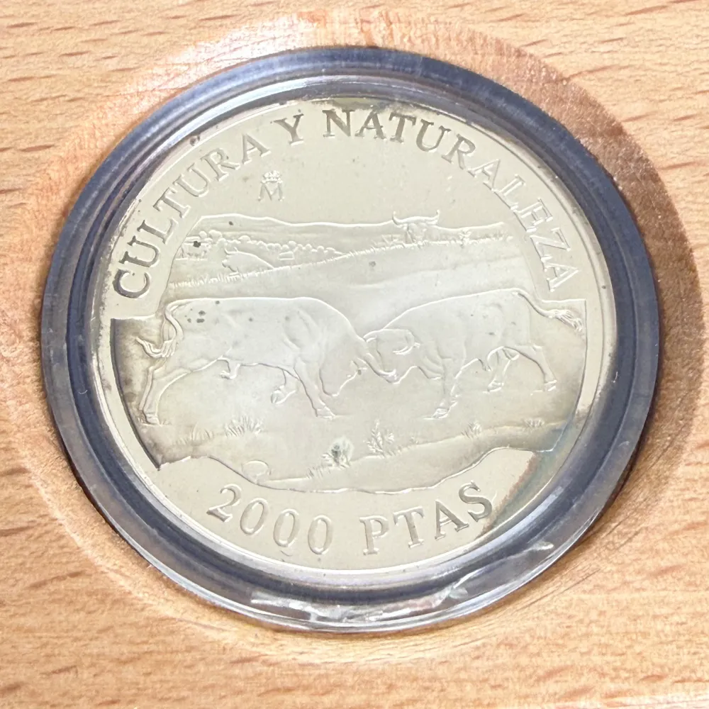 Silvermynt 8 Reales Toros de Lidia Cultura y Naturaleza