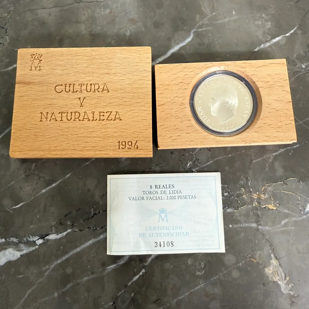 Silvermynt 8 Reales Toros de Lidia Cultura y Naturaleza