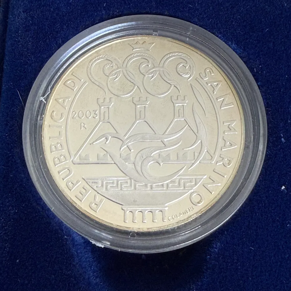 Silvermynt 5 € 10 € Republiken San Marino OS 2004
