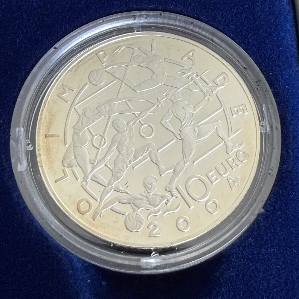Silvermynt 5 € 10 € Republiken San Marino OS 2004