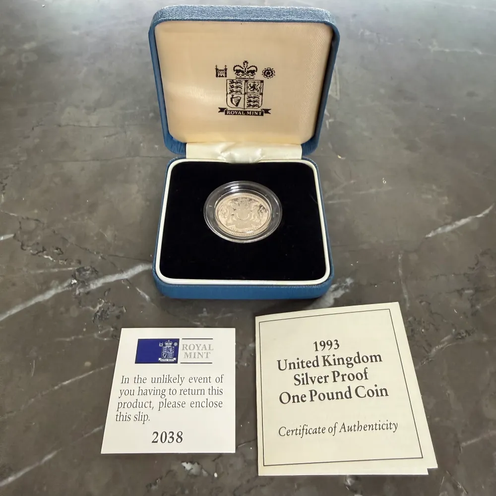 1 Sterling Silver Mynt 1993 Royal Mint