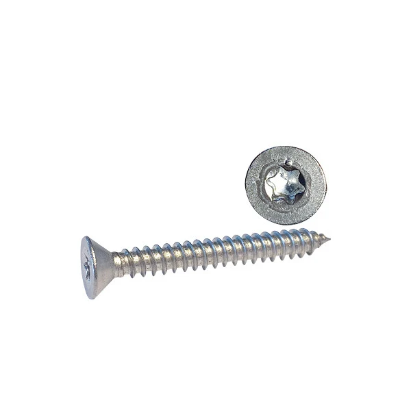 Självgängande skruv flatförsänkt Torx TX30 6,3x60 A4 ISO14586 6 st