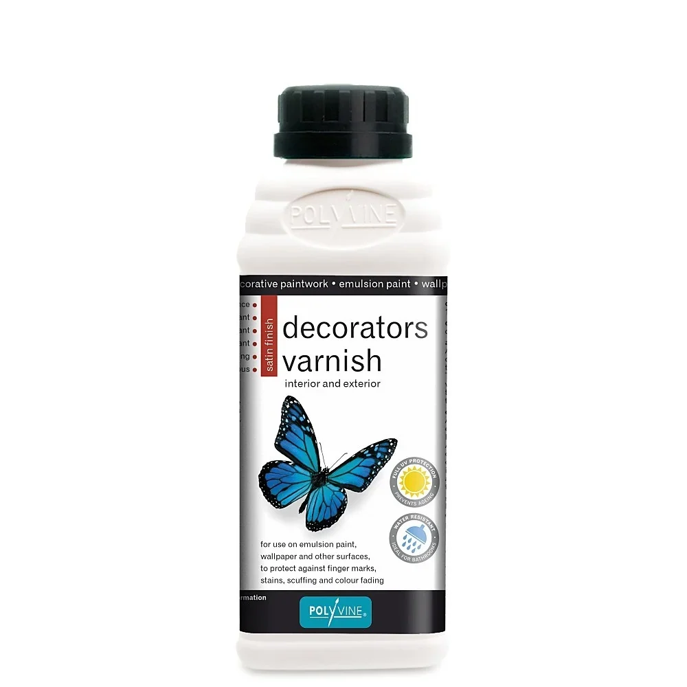 Polyvine - Decorators varnish, 500 ml - Water-Based Formula