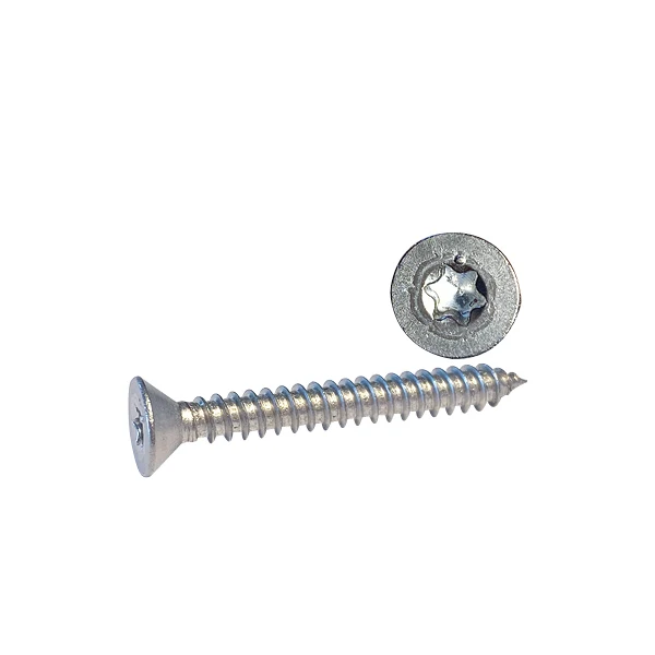 Skruv flatförsänkt 4,8 x 38 A4 Torx-spår ISO14586 10st.