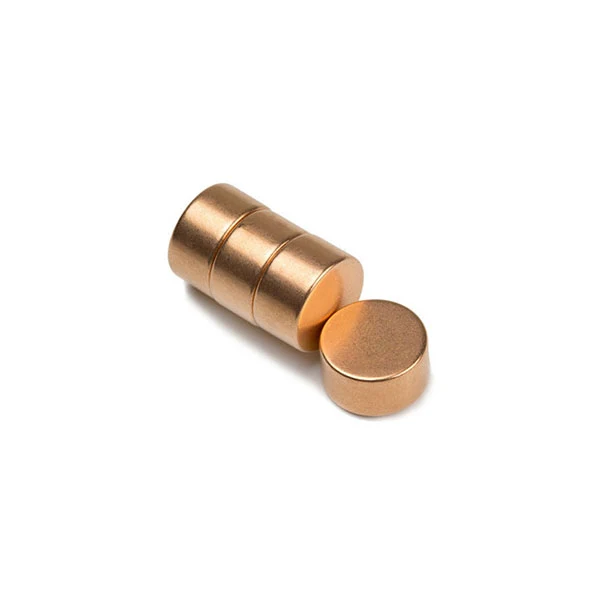 Supermagnet 12x6 mm, Koppar