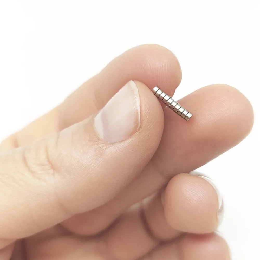 Supermagnet 2x1 mm, Skiva