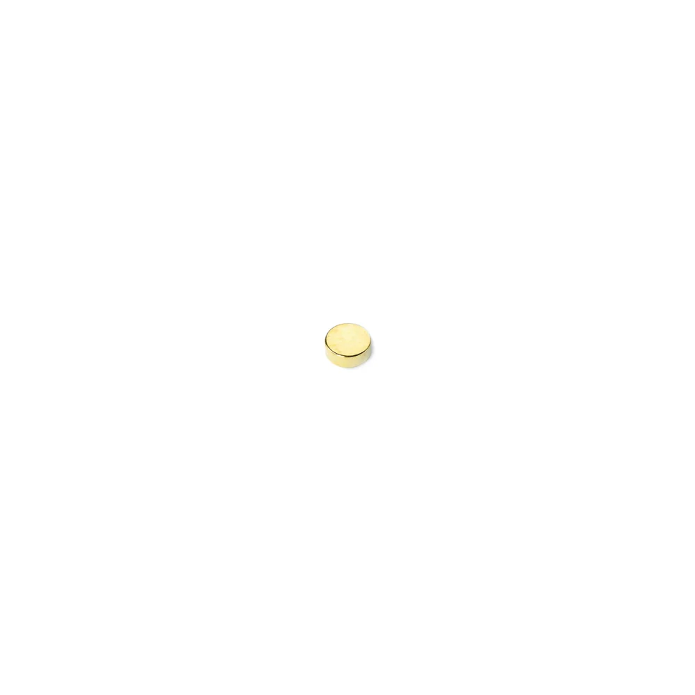 Supermagnet 3x2 mm, Skiva (guld)
