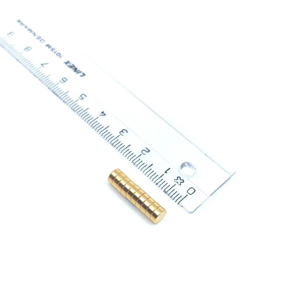 Supermagnet 5x2 mm, Guld