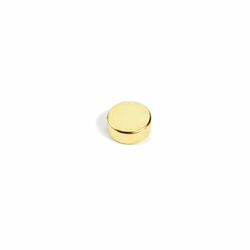 Supermagnet 8x3 mm, Skiva (guld)