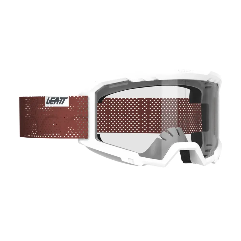 LEATT VIZION 2.0 MTB Vita genomskinliga skyddsglasögon