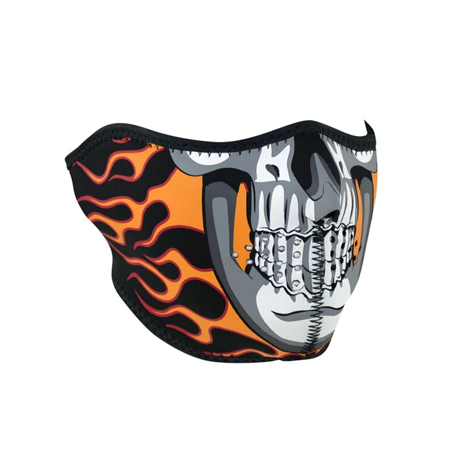Zanheadgear Halvmask MC Neoprene Burning Skull