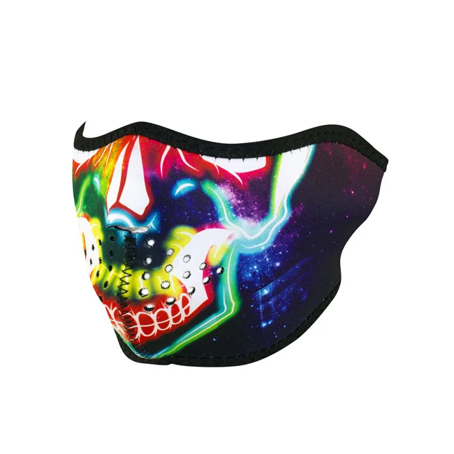 Zanheadgear Halvmask MC Neoprene Electric Skull