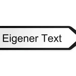 Egen text Pilskylt - höger, 60 x 15 cm