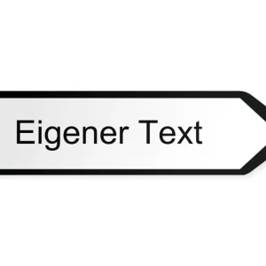 Egen text Pilskylt - höger, 40 x 10 cm