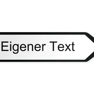 Egen text Pilskylt - höger, 80 x 20 cm