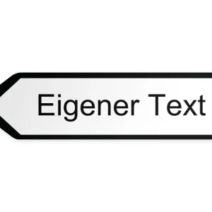 Egen text Pilskylt – vänster, 40 x 10 cm