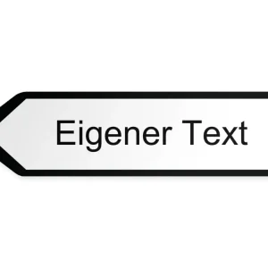 Egen text Pilskylt – vänster, 60 x 15 cm