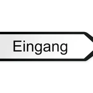 Eingang Wegweiser Rechts, 60 x 15 cm