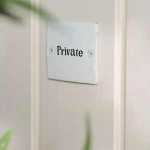 Emaljskylt Private