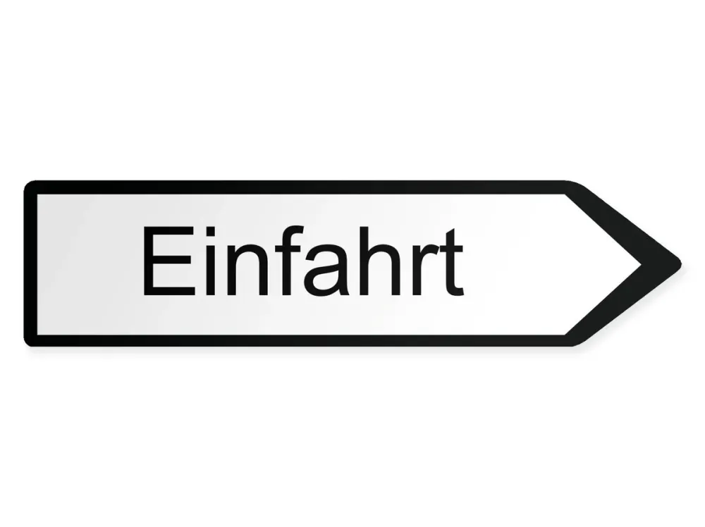Infart Pilskylt – höger, 80 x 20 cm