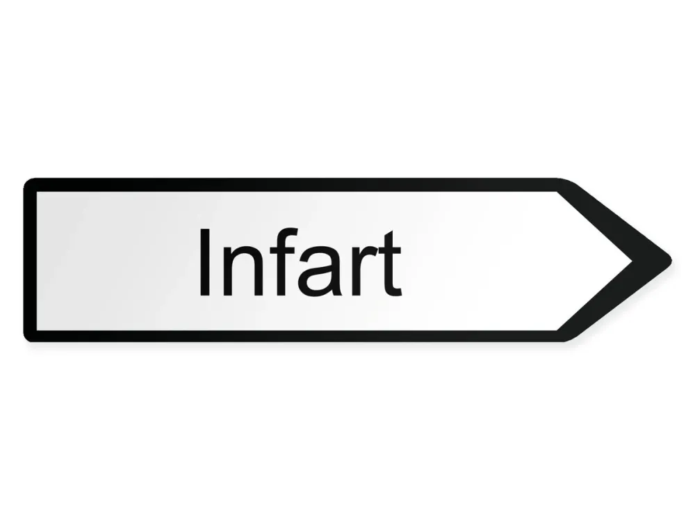 Infart Pilskylt – höger, 80 x 20 cm