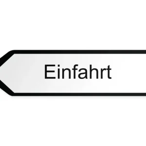 Infart Pilskylt – vänster, 40 x 10 cm