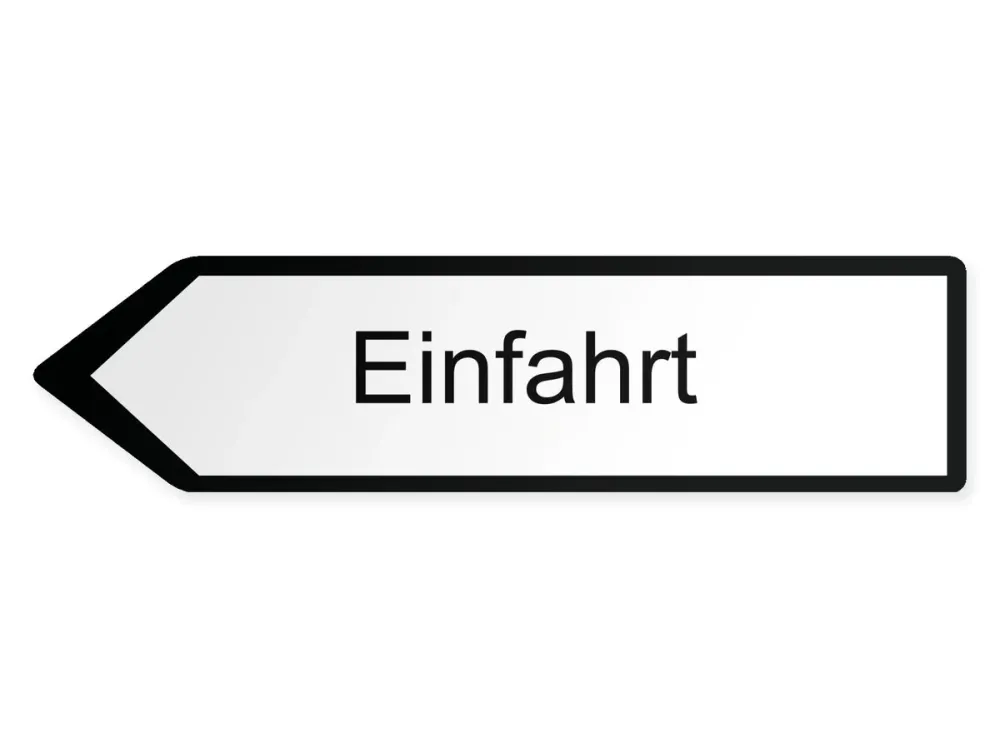 Infart Pilskylt – vänster, 40 x 10 cm
