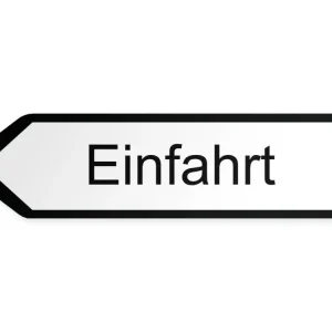 Infart Pilskylt - vänster, 80 x 20 cm