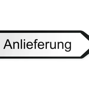 Inkommande varor Pilskylt - höger, 40 x 10 cm
