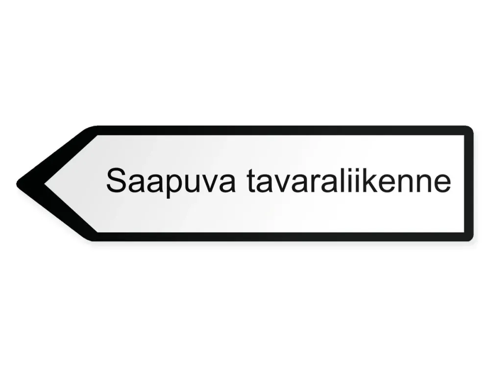 Inkommande varor – vänster, 60 x 15 cm