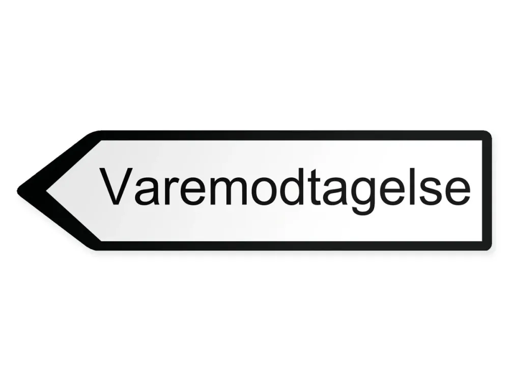 Inkommande varor – vänster, 60 x 15 cm