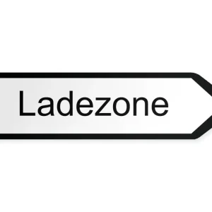 Ladezone Wegweiser Rechts, 60 x 15 cm