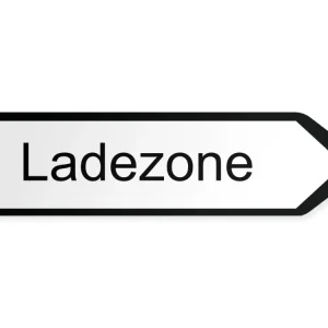 Ladezone Wegweiser Rechts, 40 x 10 cm